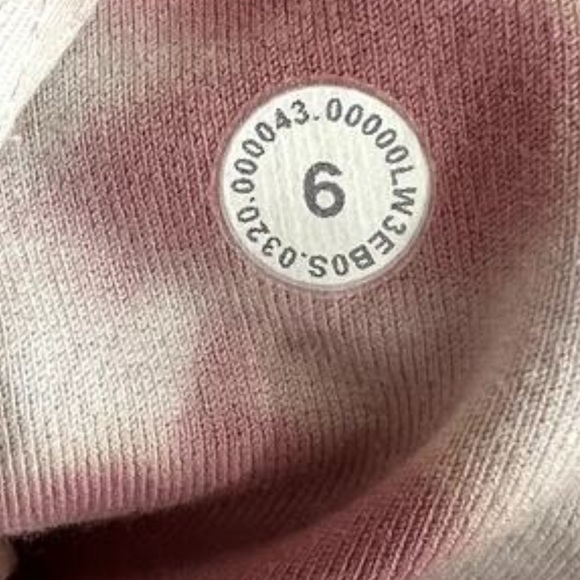 Lululemon Athletica All Yours size 6 Pink Tie-Dye Hoodie - Picture 8 of 8